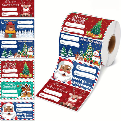 Self-Adhesive Christmas Gift Stickers