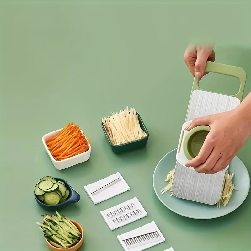 7pcs Stainless Steel Multifunctional Vegetable Slicer and Grater Set - HazMarket