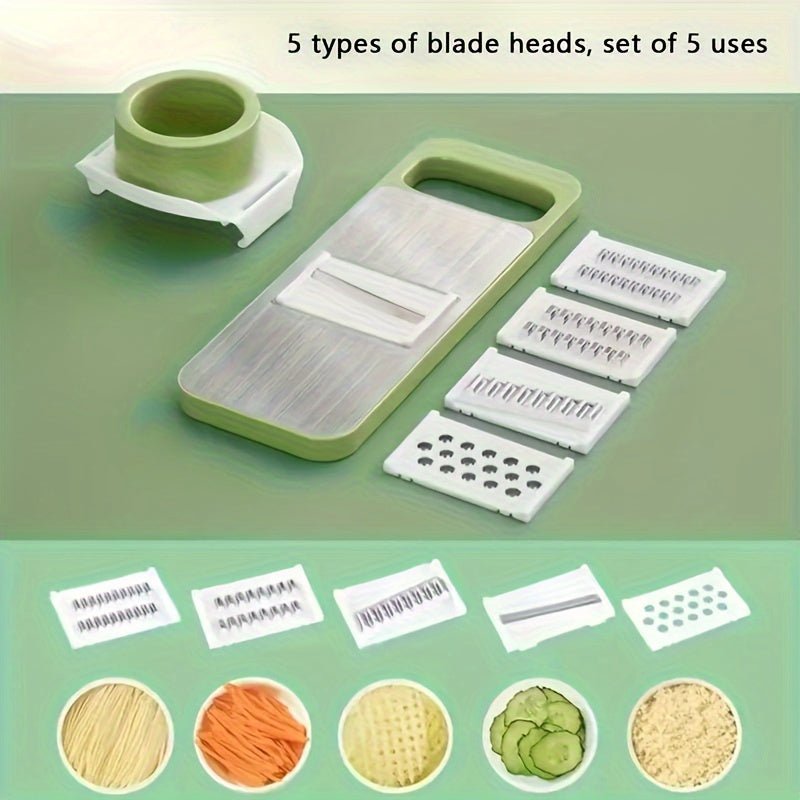 7pcs Stainless Steel Multifunctional Vegetable Slicer and Grater Set - HazMarket