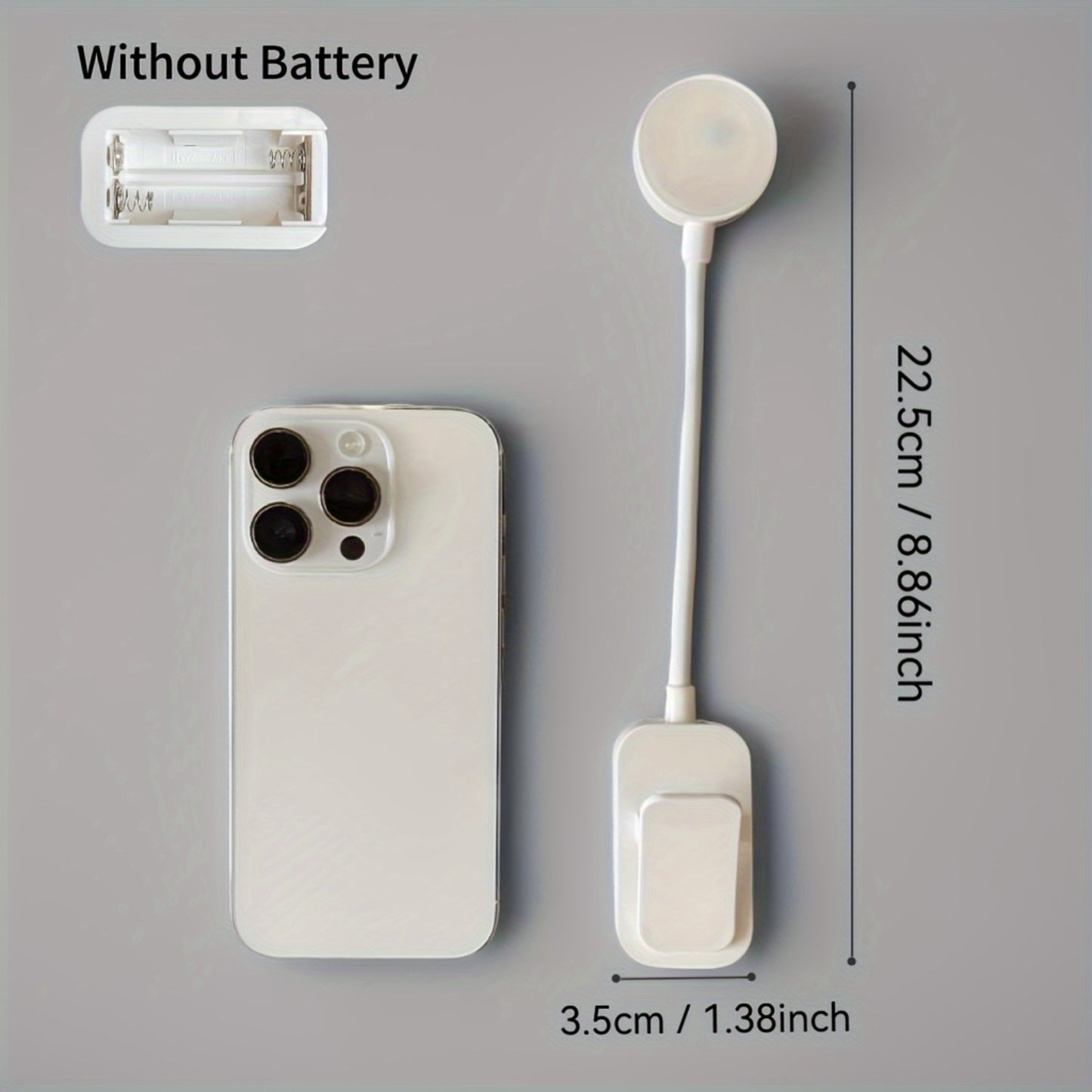 Adjustable Reading Light with 3 Color Modes