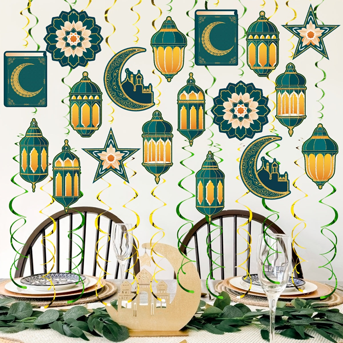 48pcs Eid Al-Fitr Decorations