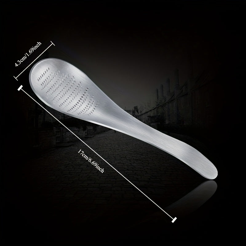 Stainless Steel Manual Garlic and Ginger Grinder Spoon