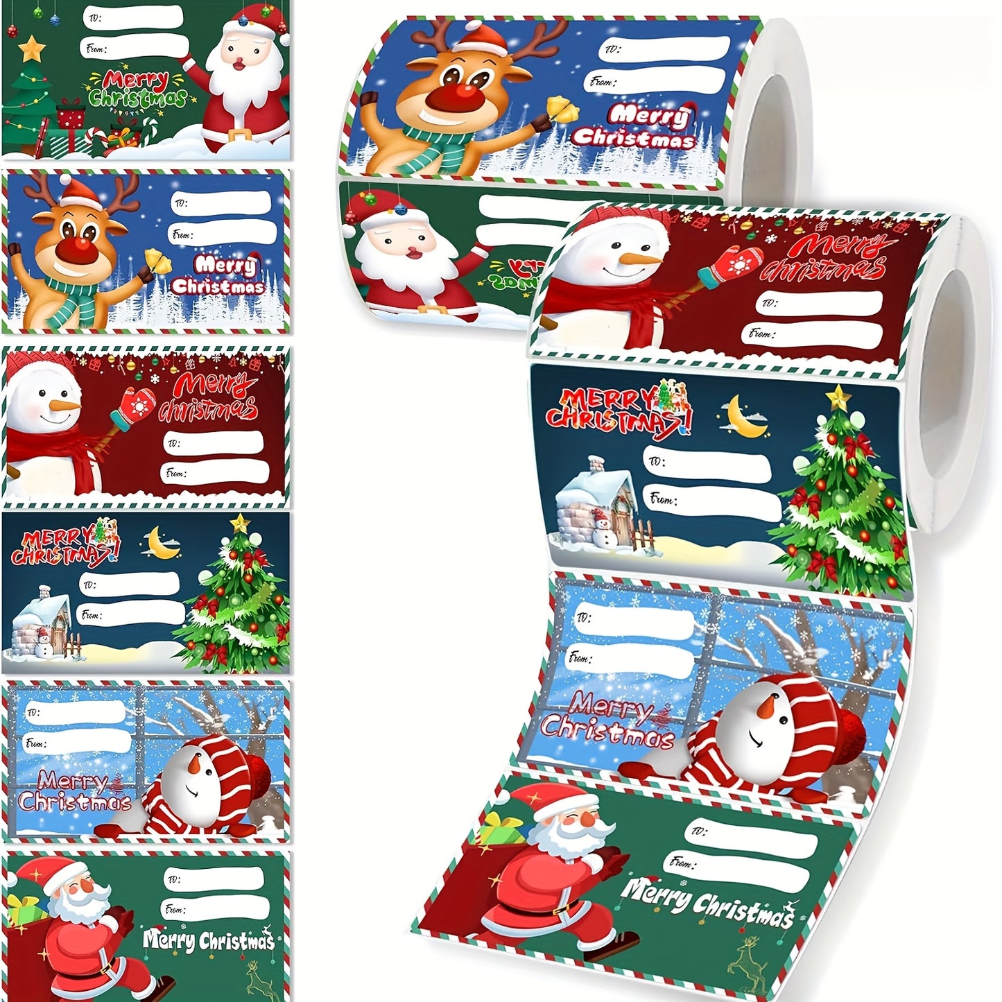 Self-Adhesive Christmas Gift Stickers