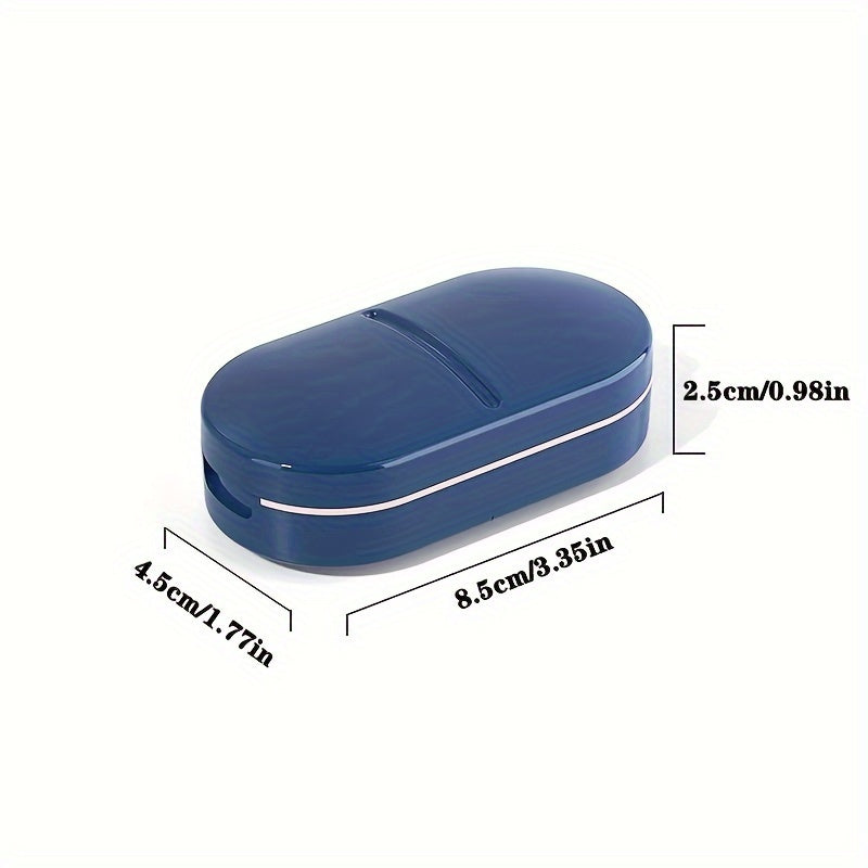 Portable Storage Box Pill Cutter