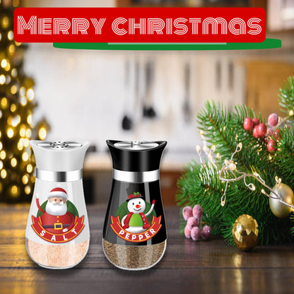 1Set Santa Claus and Snowman Salt and Pepper Shaker