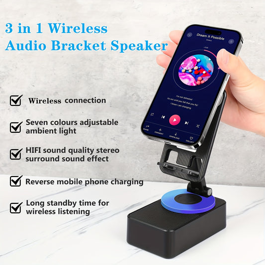 Wireless Speaker with Phone Holder