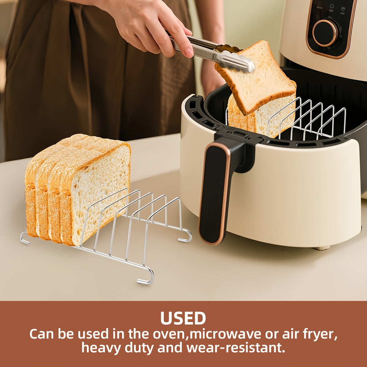 Stainless Steel Air Fryer Toast Rack