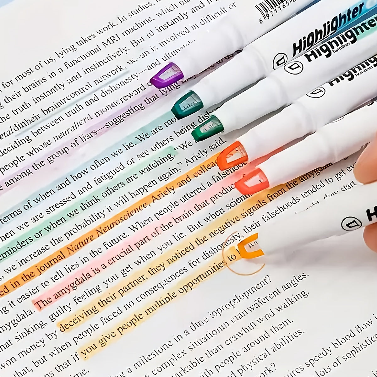 6pcs Visible Window Highlighter