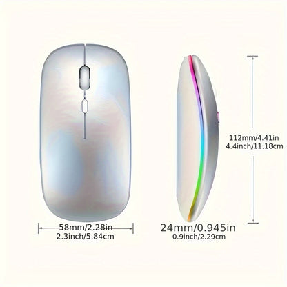 Ultra-Thin Rechargeable LED Backlit Wireless Mouse