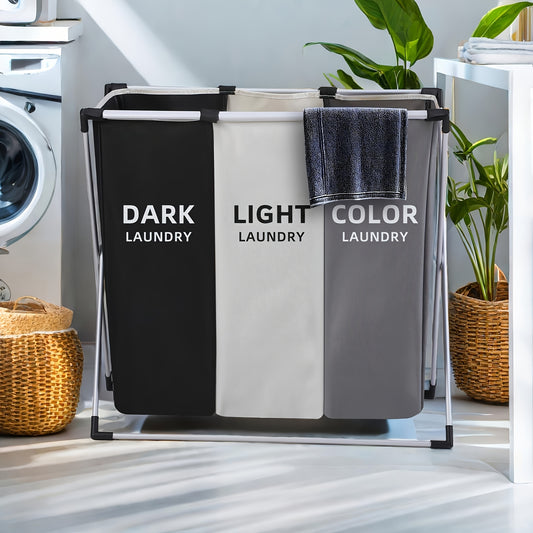 3-Color Large Capacity Laundry Basket