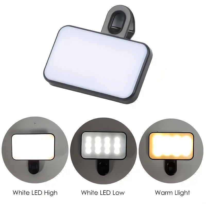 Mini Portable LED Selfie Lights with Adjusted Colors