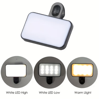 Mini Portable LED Selfie Lights with Adjusted Colors
