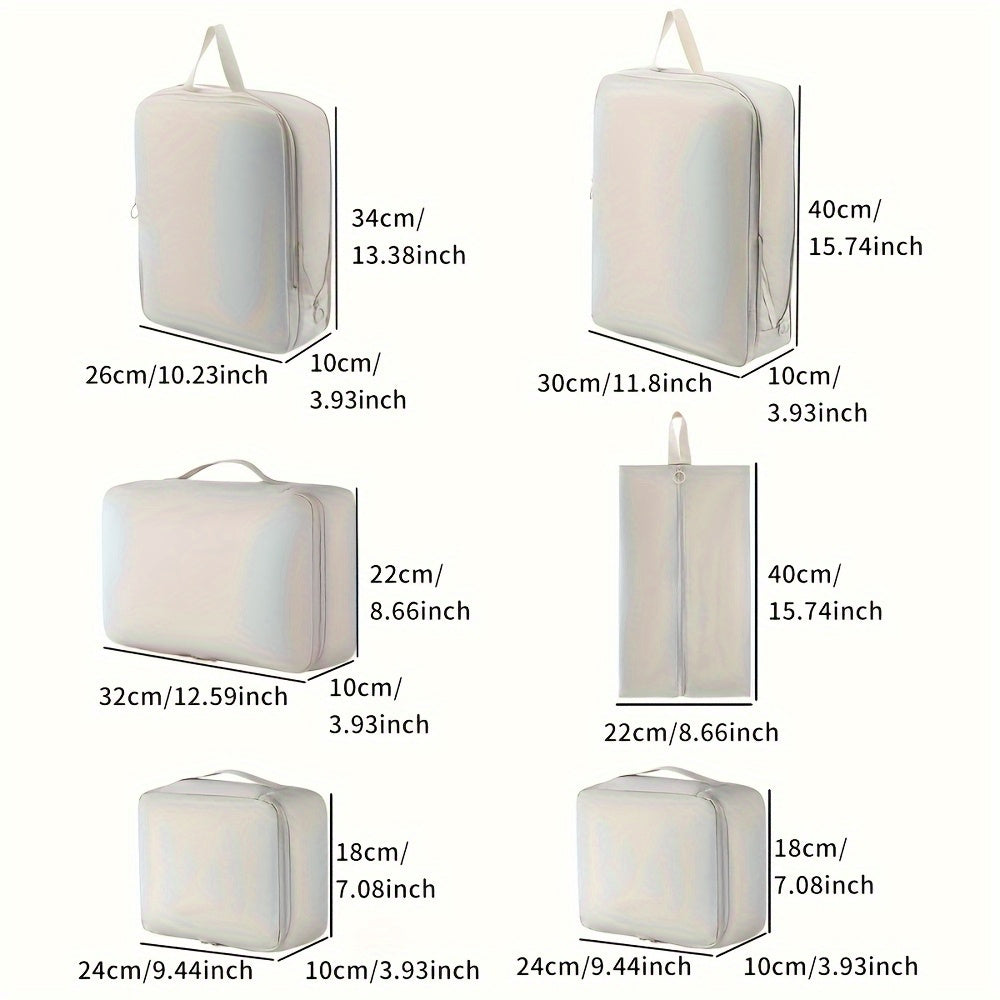 6pcs Compression Packing Travel Storage Bags Set