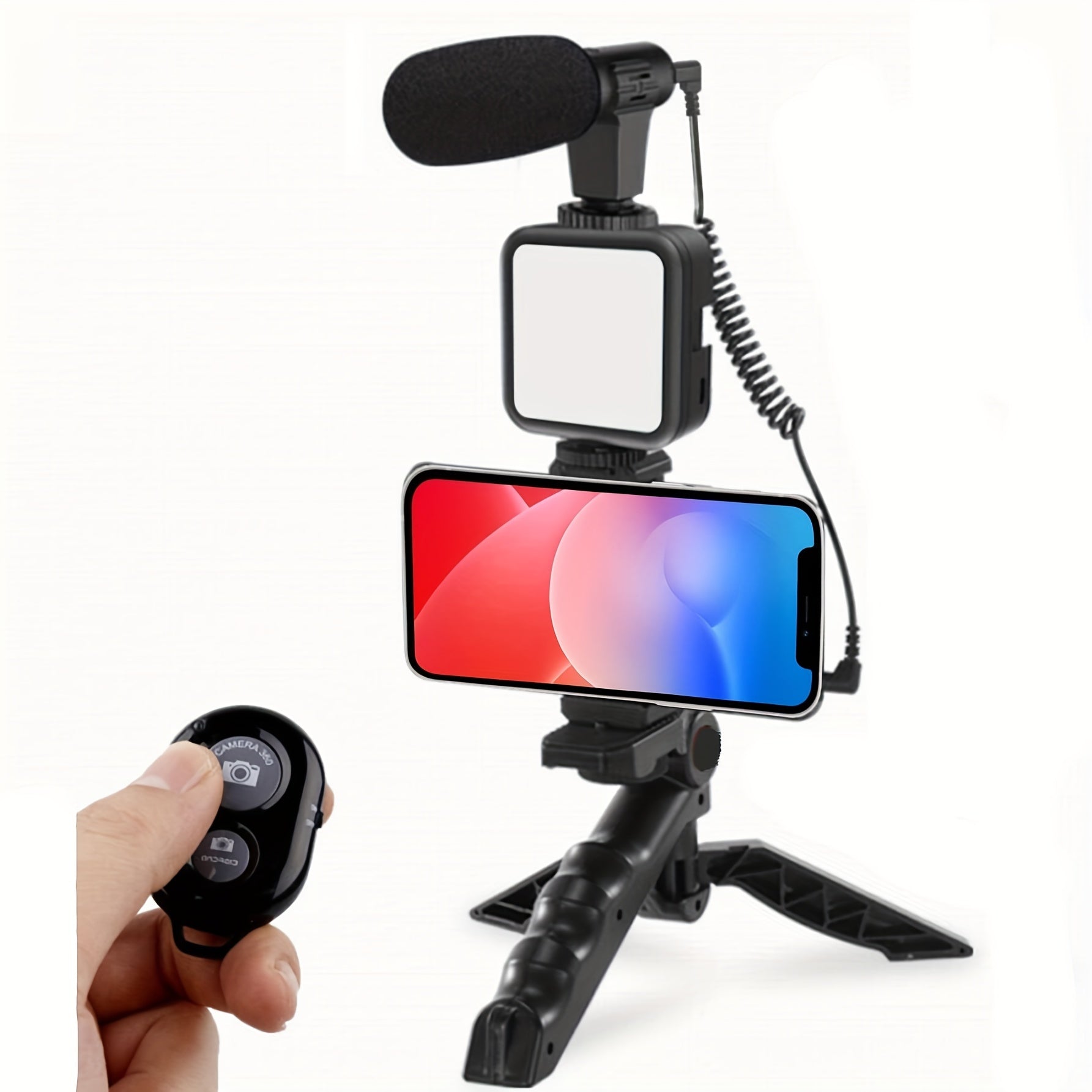 Smartphone & Camera LED Light Kit with Tripod Stand & Wireless Remote