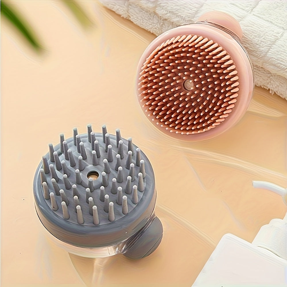 Multifunctional Shampoo Brush with a Liquid Dispenser