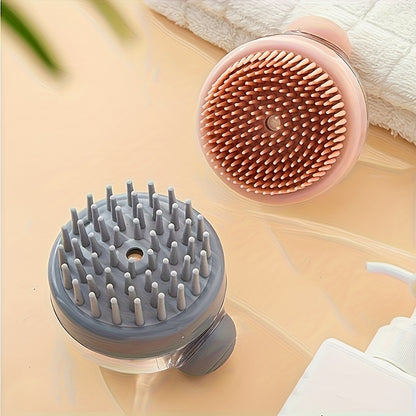 Multifunctional Shampoo Brush with a Liquid Dispenser