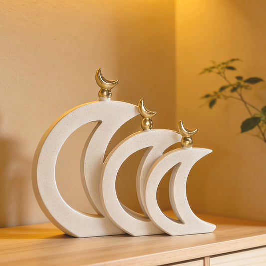 Elegant Crescent Moon Figurine