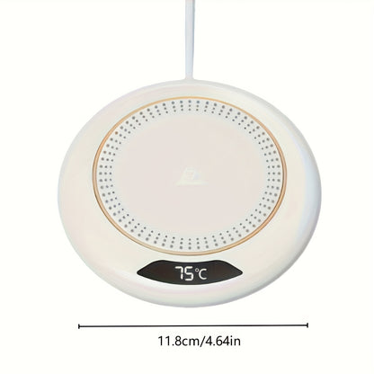 Smart Electric Hot Cup Warmer with USB-Powered Pad