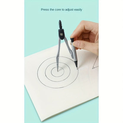 8pcs Transparent Plastic Geometry Compass and Ruler Set - HazMarket