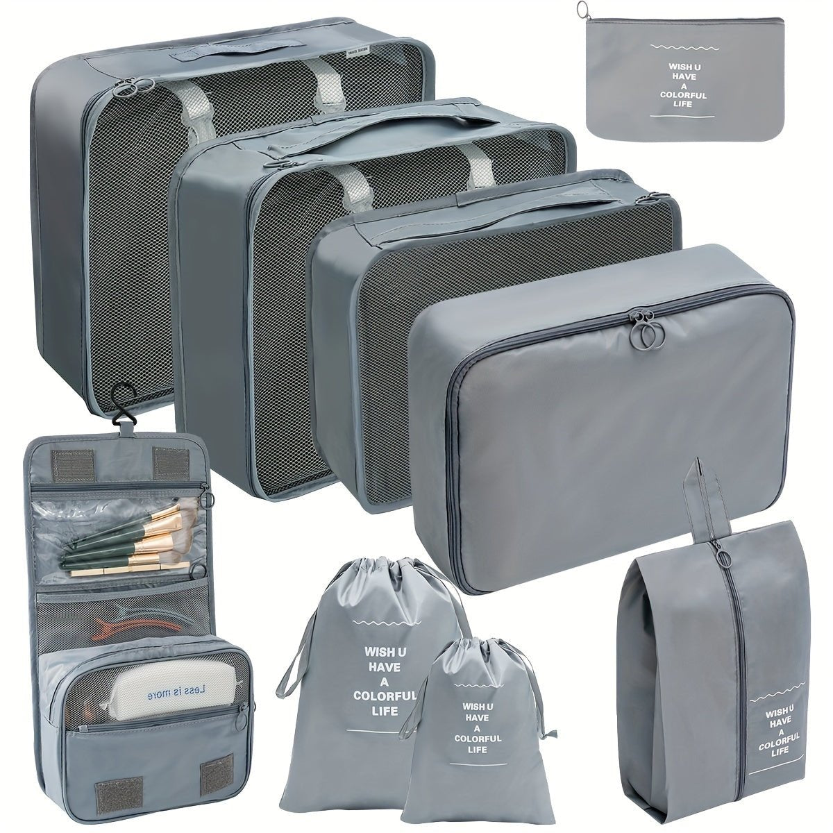 9 Pcs Travel Packing Cubes - HazMarket