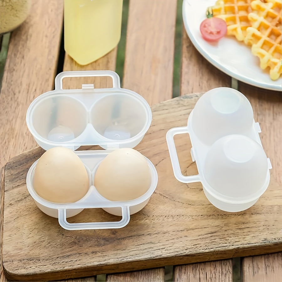 Plastic Egg Holder with 2 Compartments