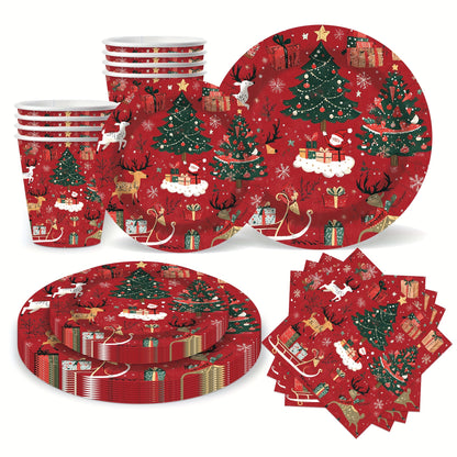Christmas Disposable Tableware Set