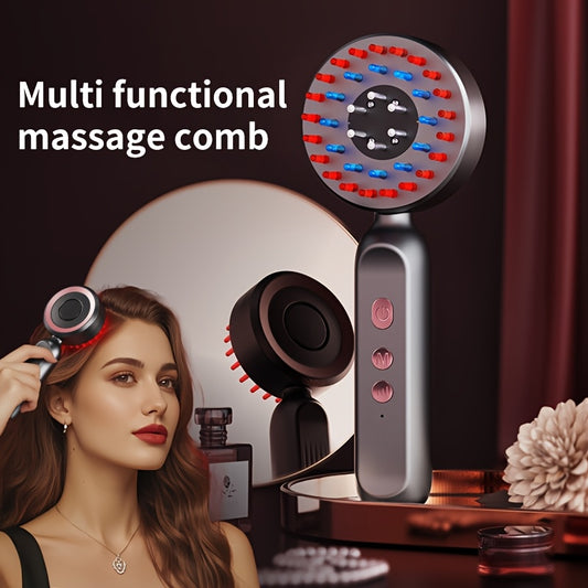 Portable Electric Scalp Massager with Essential Oil Applicator
