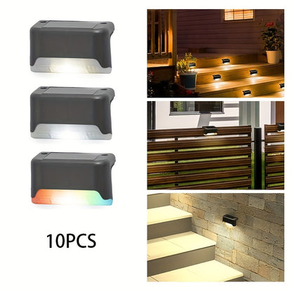 10pcs Solar Step Outdoor Lights