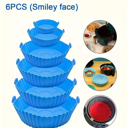 6pcs Silicone Air Fryer Liners