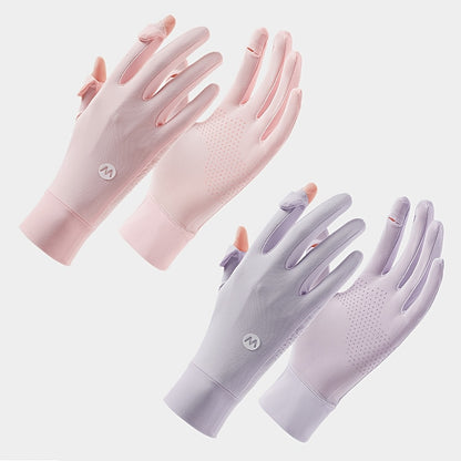 2 Pairs Women's Lightweight Stretch Gloves