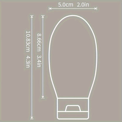 4pcs Refillable Silicone Travel Bottle Set