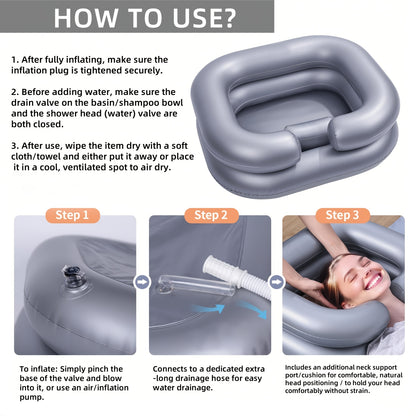 Portable Inflatable Hair Washing Basin