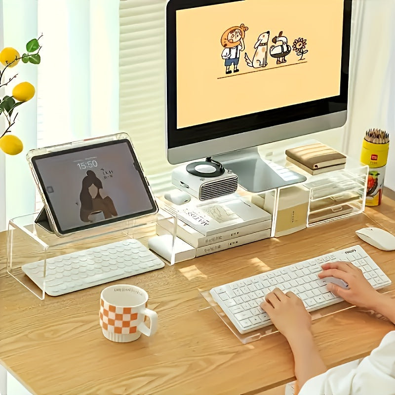 Acrylic Keyboard Stand with Tilt Design