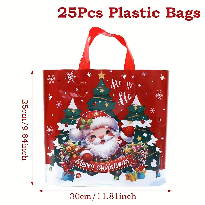 25pcs Festive Santa Claus Christmas Gift Bags