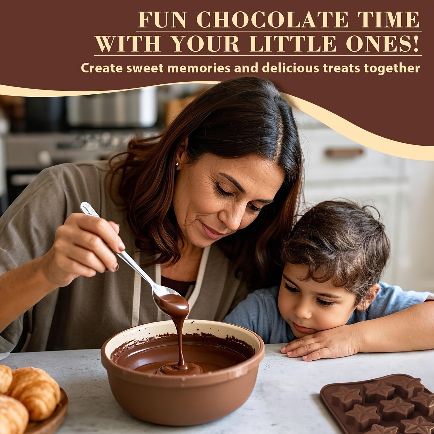 4pcs Silicone Chocolate Molds