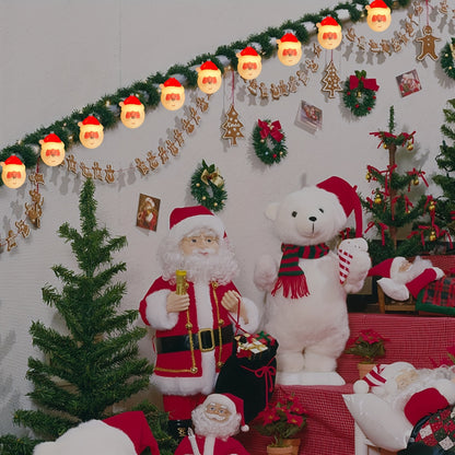 Santa Claus Christmas String Lights