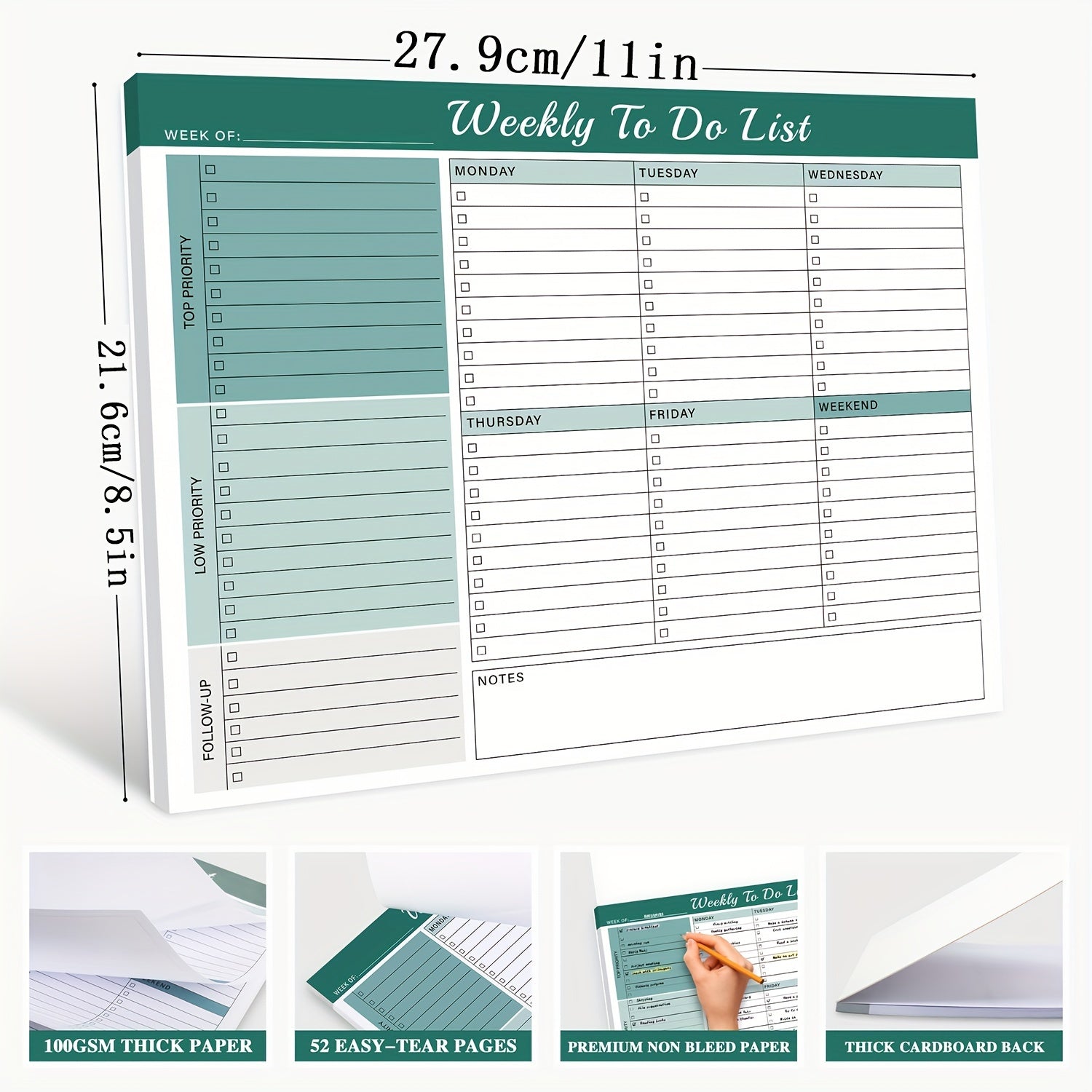 A4 Planner for Daily & Weekly To-Do List