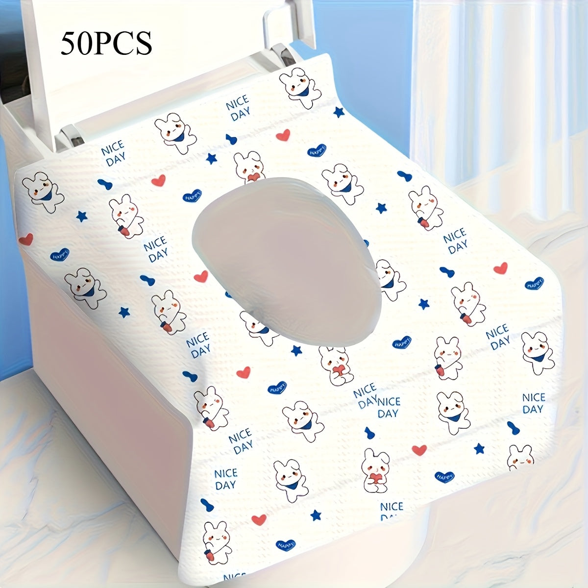 50pcs Disposable Toilet Seat Covers