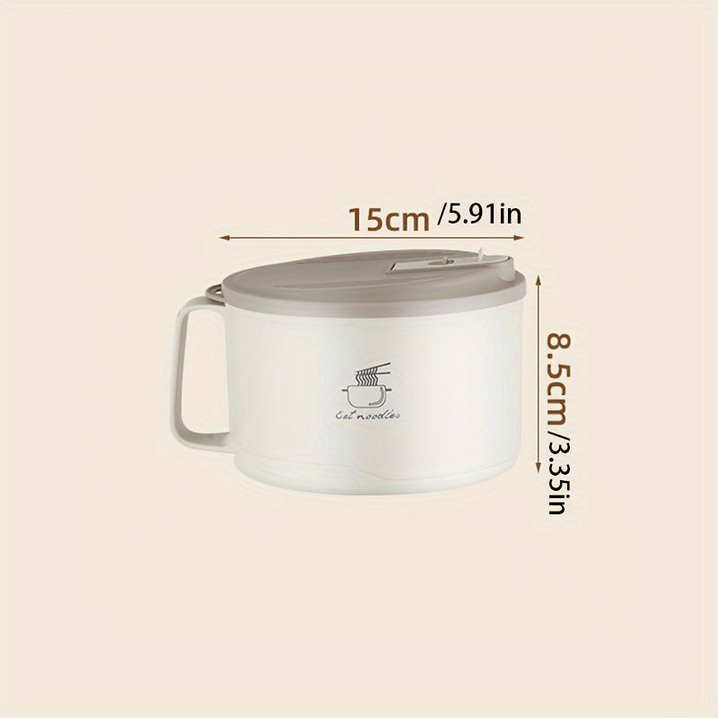 Stainless Steel Instant Noodle Bowl With Cover