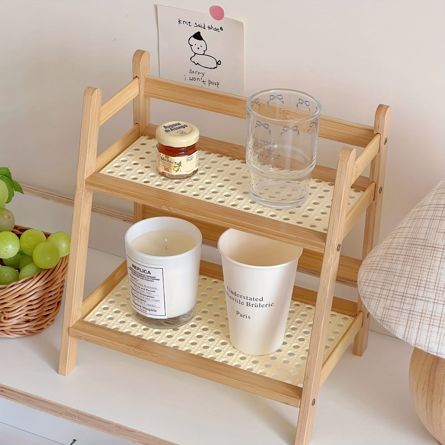 2-Tier Freestanding Shelf Organizer