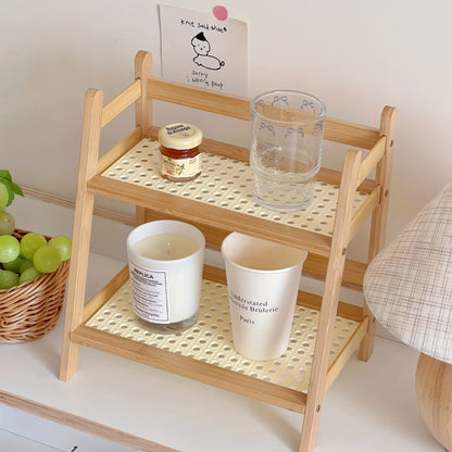 2-Tier Freestanding Shelf Organizer