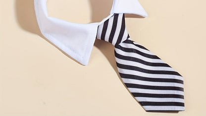 Stylish Adjustable Necktie Collar for Dogs and Cats