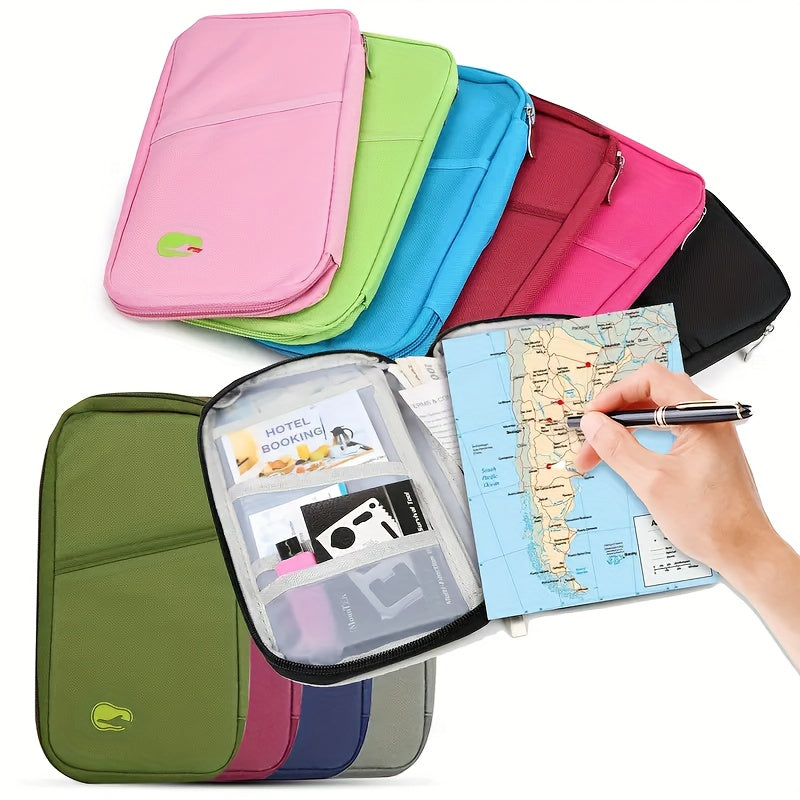 Multi-Compartment Passport Organizer