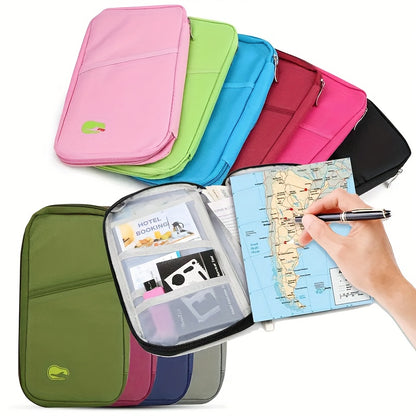 Multi-Compartment Passport Organizer