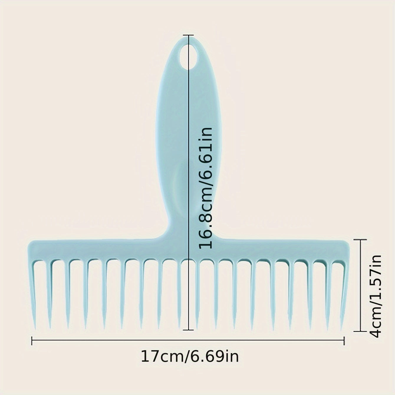 Long Handled Broom with Hair Removal Tooth Comb