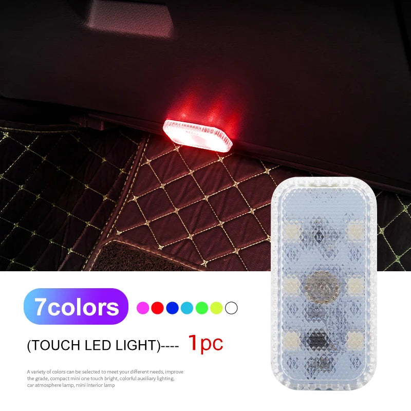 Mini Wireless LED Touch Light Car Interior Lighting