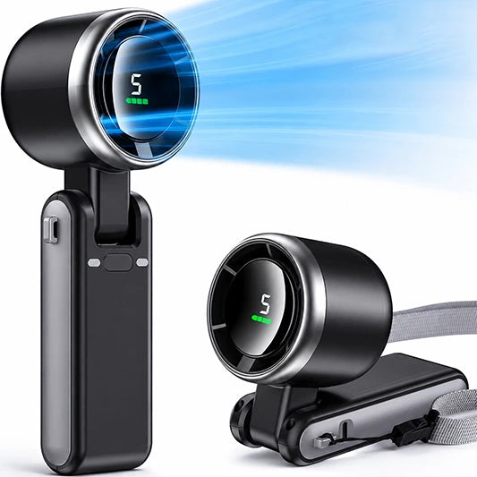 Mini Fan with Digital Display