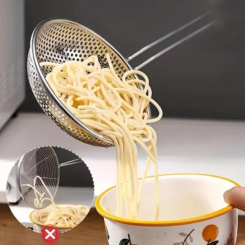 Stainless Steel Colander with Wooden Handle