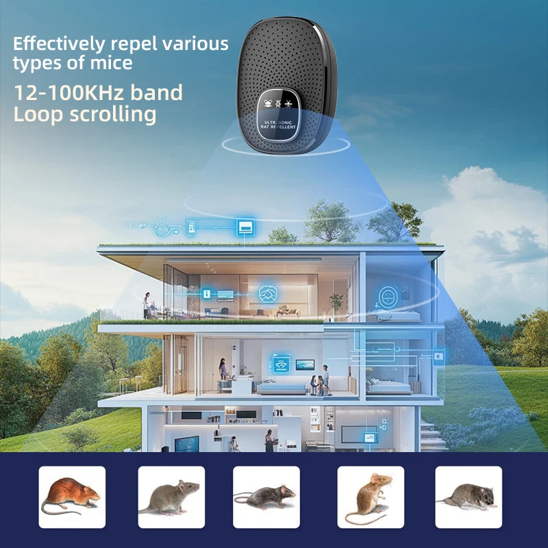 High-power ultrasonic Pest Control USB port Device