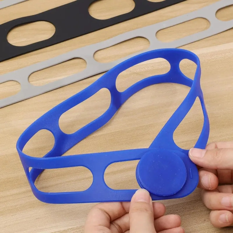 Reusable Silicone Elastic Band Lid Straps for Pot Lid Holder